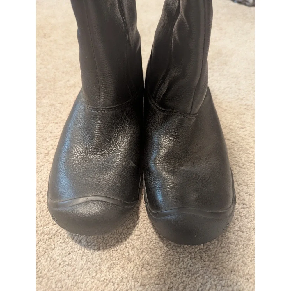 KEEN Dry Women's Black Leather Tall Boots Size 6.5